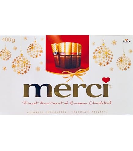Merci European Chocolates 7oz 200g 16 Chocolates by August Storck